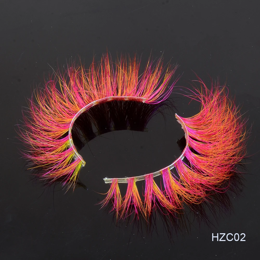 2020 новые цветные 3D Роскошные норковые ресницы оптом натуральные длинные