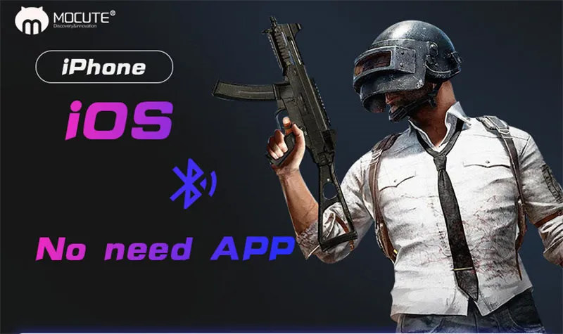 Mocute 057 Pubg геймпад беспроводной Bluetooth Джойстик триггер игровой коврик для iphone XS 6 7 8 для Android Samart телефон
