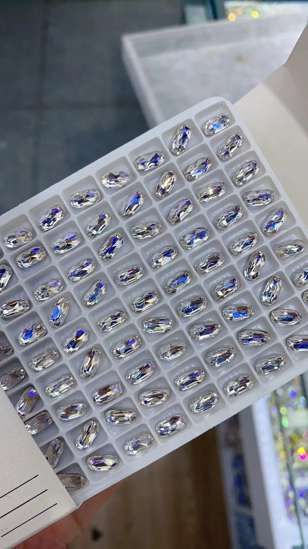 20 шт. 4*8 мм прямоугольные Стразы для ногтей по очень низкой цене кристаллы