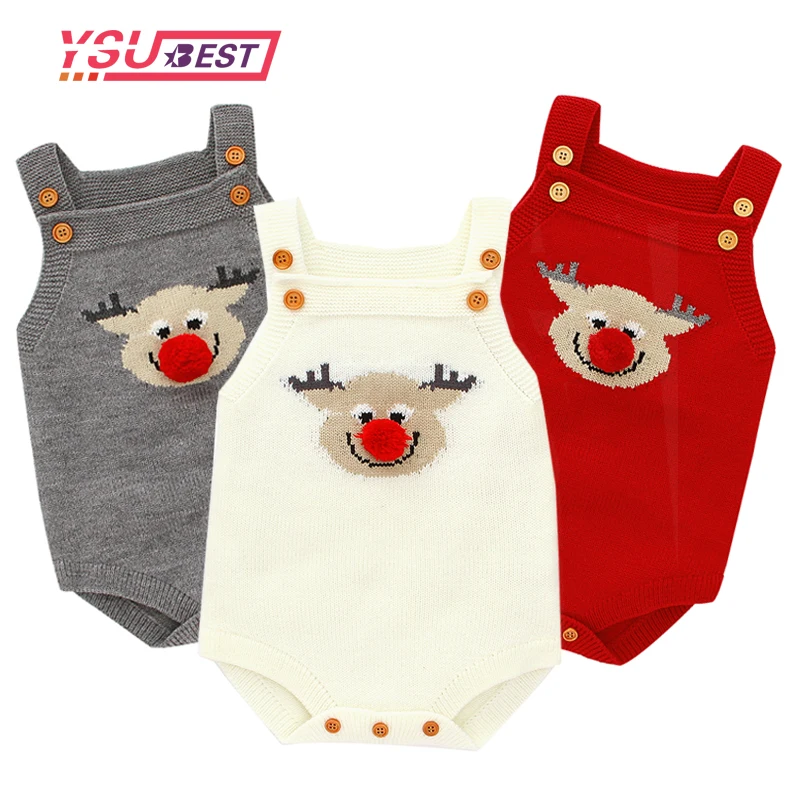 

Baby Bodysuits Christmas Newborn Infant Kids Girl Body Suits Clothes Fashion Autumn Cotton Knitted Toddler Jumpsuits Outfits