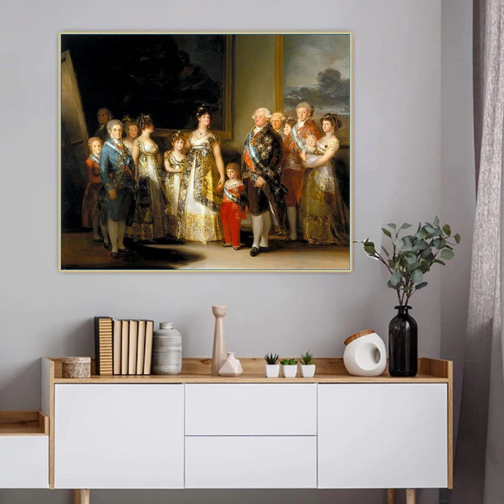 Citon Francisco Goya 》 The Family of Chaffrles IV картина маслом на холсте художественный постер