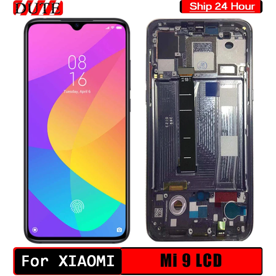 

Оригинальный ЖК-дисплей AMOLED 6,39 дюйма для xiaomi Mi 9 Mi9, дисплей для xiaomi 9, ЖК-дисплей с сенсорным экраном и дигитайзером в сборе с рамкой