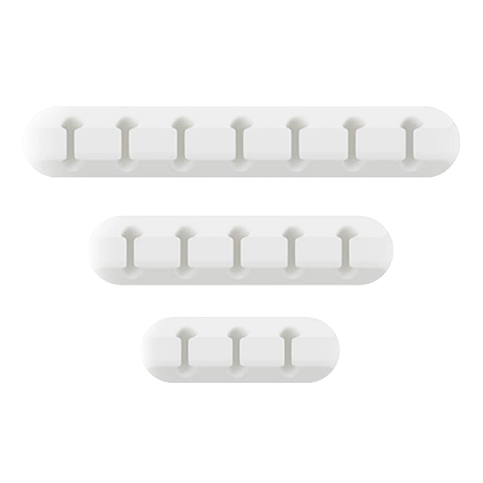 

3/5/7 Hole Cord Organizer Holder Desk Cable Clips Strong Adhesive Wire Holder