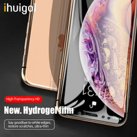 ihuigol hydrogel screen protector for iphone 12 pro max mini explosion proof guard gel soft full protective film cover not glass