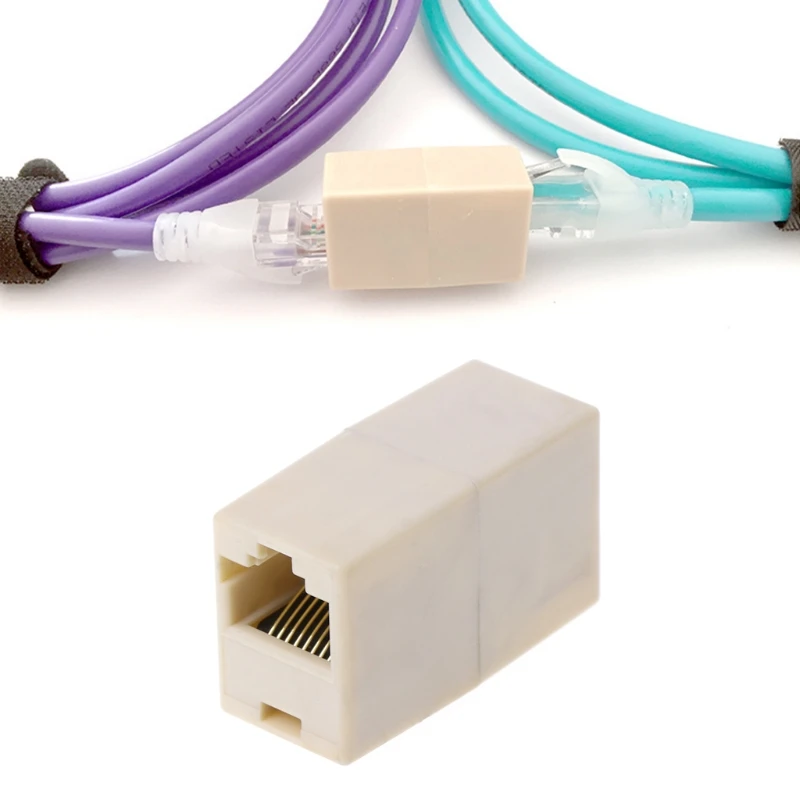 2020 Новый RJ45 CAT5 CAT5E сетевой Ethernet разъем адаптера|Соединители| |