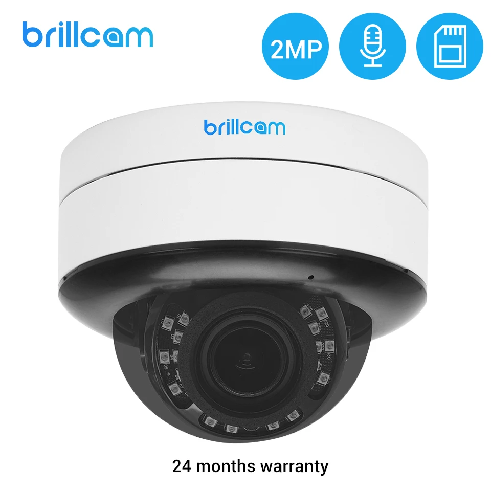Brillcam 2MP HD IR купольная IP камера Камера с 5X 2 7 13 5 мм Len POE IP67 Водонепроницаемый IK10 мА