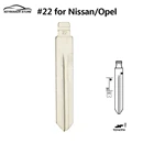 5 шт.лот сменный металлический заготовной необработанный флип KDVVDIJMD дистанционный ключ  22 для NissanOpel NSN14 Blade