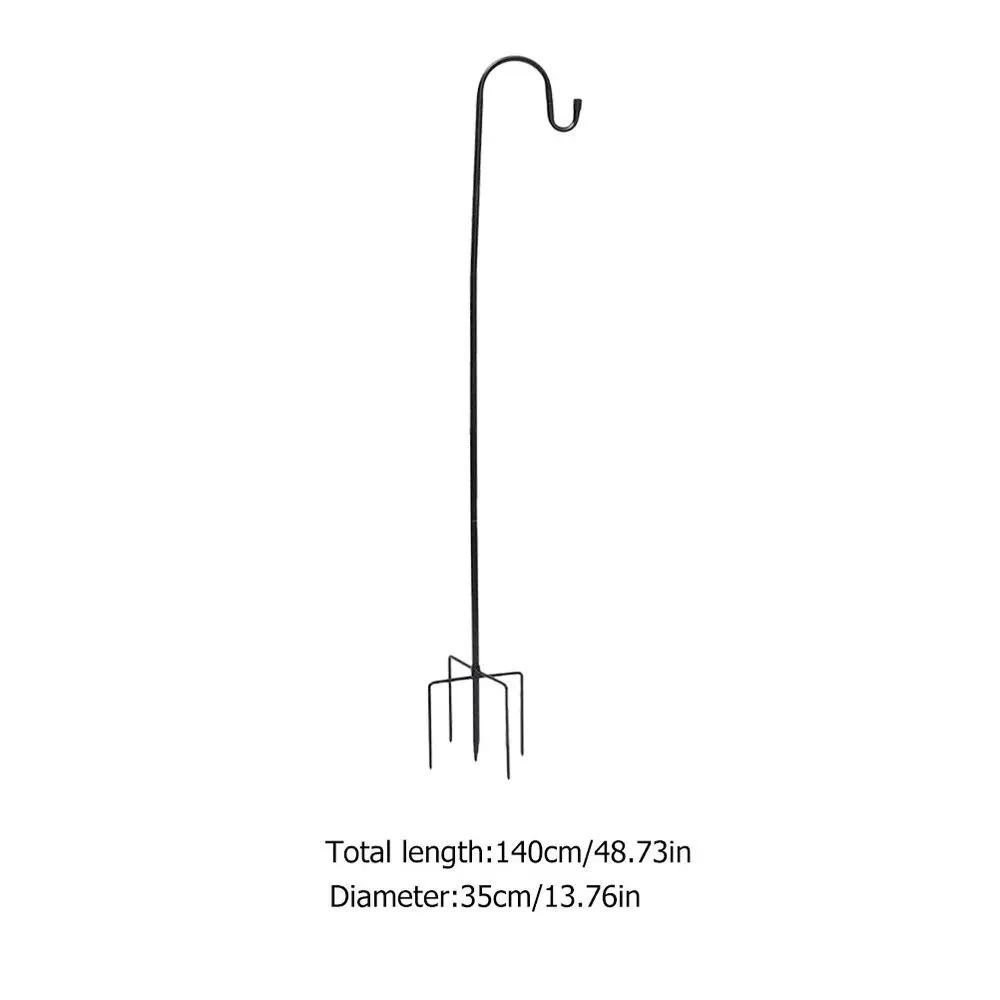 

2 Pcs Yard Shepherd Hook Ground Inserted Hook Iron Hanging Hook Garden Iron Hook