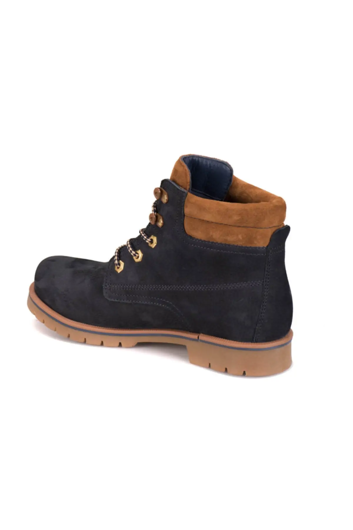 

SarEn Genuine Leather Navy Blue Tan Male Shoes 000000000100230749 (Kinetix)