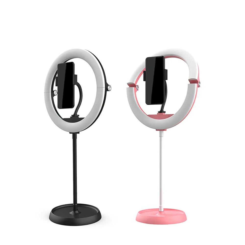 

Ring Light 10 inches Ring Lamp Tabletop Fill Light with Tripod Foldable Extendable for Makeup Beauty Selfie Live Stream Youtube