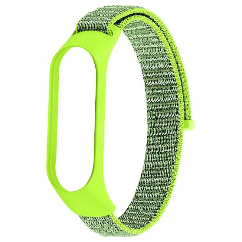 Flash light OULUCCI нейлоновый ремешок для xiaomi mi band 4, спортивный дышащий ремешок, аксессуары, сменный ремешок для mi band 4/3, браслет - Цвет ремешка: Flash light