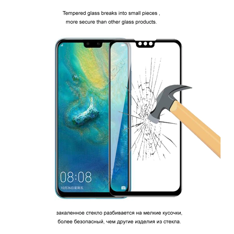 

Full Cover Tempered Glass For Huawei Y9 2019 Tempered Glass Screen Protector Protective Glass For Huawei Y9 2019