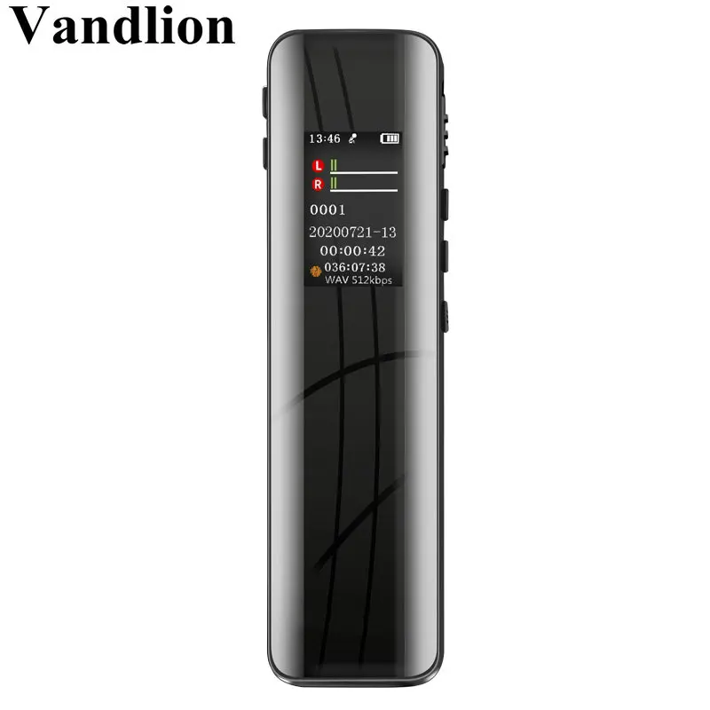 

V95 Multifunction 32GB 64G Voice Recorder 1536kbps One Key Recording Long Standby Digital MIC Recording MP3 Player for Trainning