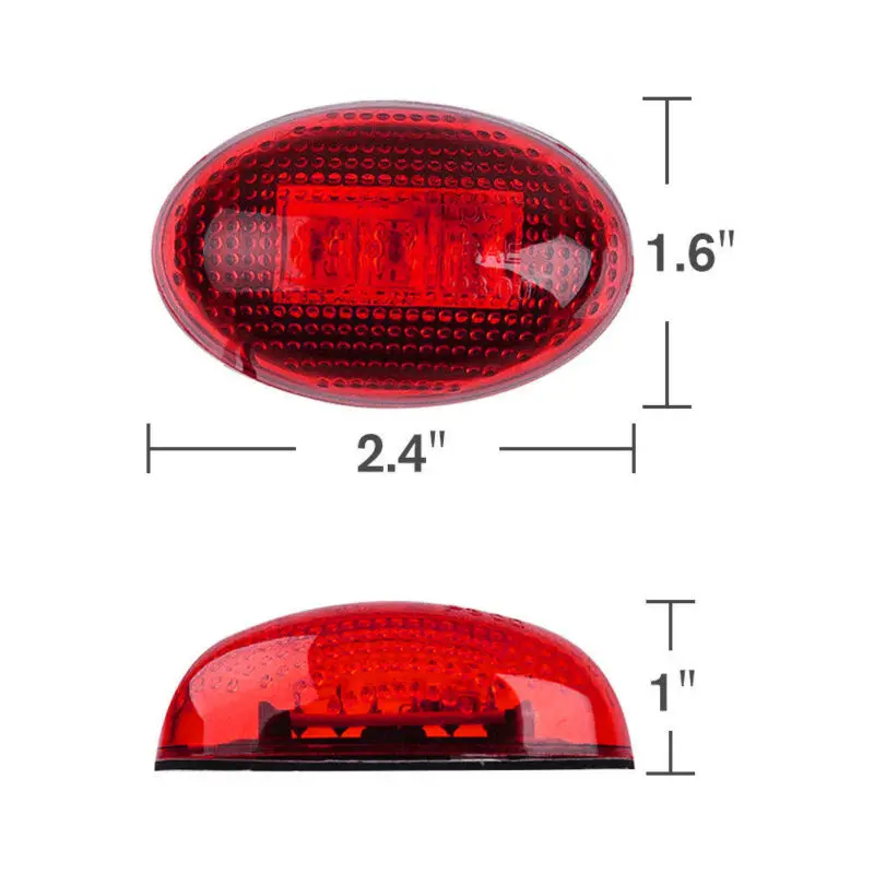 Светодиодный боковой габаритный фонарь Fender Dually кровать красный + желтый