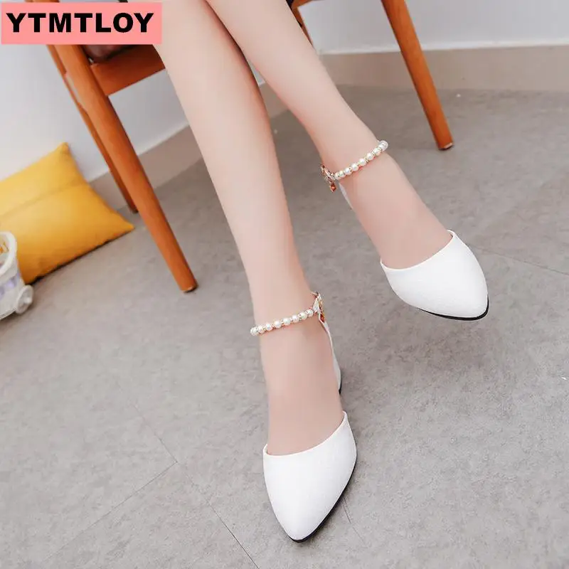 2019 г. Новые летние сандалии в Корейском стиле с вышивкой бисером женская обувь