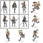 2021 Горячая Аниме; Обувь для косплея по аниме атака на Титанов (Shingeki No Kyojin) Eren Jaeger финального сезона фигурка на акриловой подставке модель пластина держатель подарок