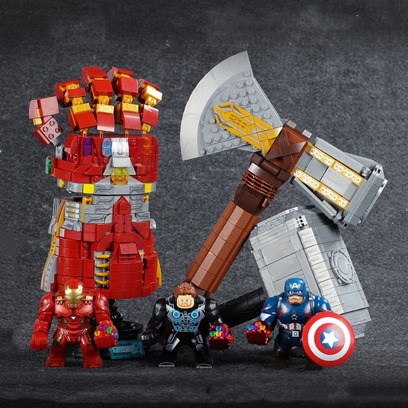 SY1398 SY1399 SY1400 SY1454 Mark85 Железный человек Endgame оружие Thanos Infinity Gauntlet Mjolnir Stormbreaker