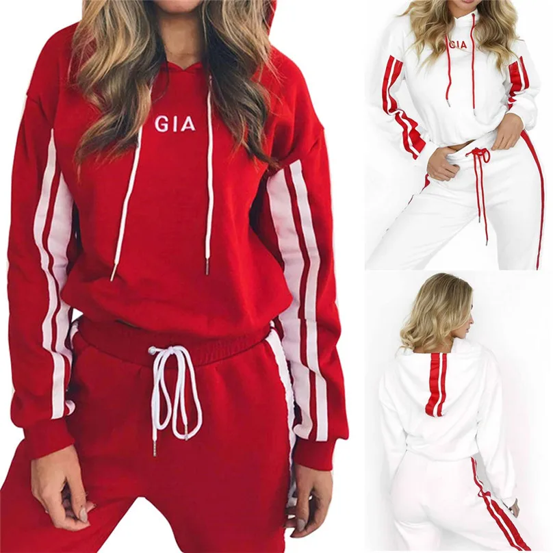 Модная спортивная одежда женский спортивный комплект для бега свободные