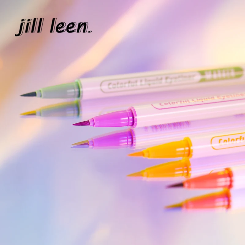 

Жидкая подводка для глаз JILL LEEN, 10 цветов, тени для век, водостойкая цветная жидкая подводка для глаз для начинающих
