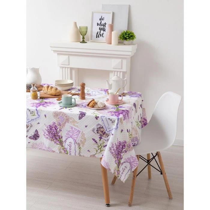 Скатерть Этель Лавандовое настроение 150х180 см|Скатерти| |