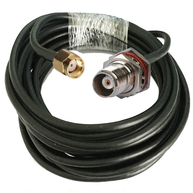 Коаксиальный уплотнительный кабель RG58 50 3 RP SMA Male к TNC Female RF ом 1 м 5 10 15 20 30