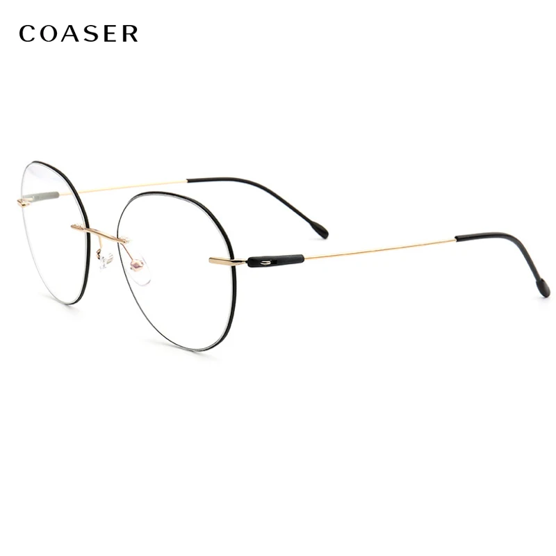

Rimless Glasses Frame Super Light Titanium Men Eyeglasses Women Ultralight Myopia Eyewear Prescription Round Frameless