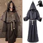 Костюм на Хэллоуин для мужчин и женщин, костюм Доктора чумы, средневековый карнавальный костюм Ренессанс, маска, карнавальные вечерние костюмы из искусственной кожи в готическом стиле