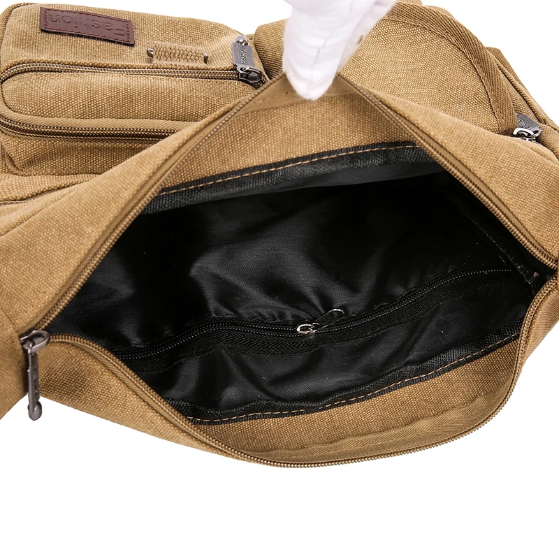 

New Fashion Canvas Men Shoulder bag Messenger bag Men Crossbody Bag Vintage male Leisure Sling bag Casual Boy