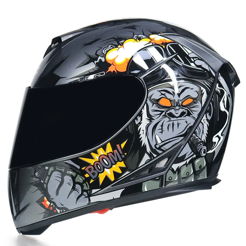 

Мотоциклетный шлем Chopper Женский, закрытый шлем для горного велосипеда, эндуро, скутера, кафе, гоночного велосипеда, мотоциклетный шлем, крес...