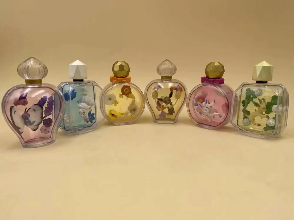 Аниме 9 см 6 шт./компл. Mewtwo Eevee флакон духов ПВХ Фигурки Коллекция Модель игрушки