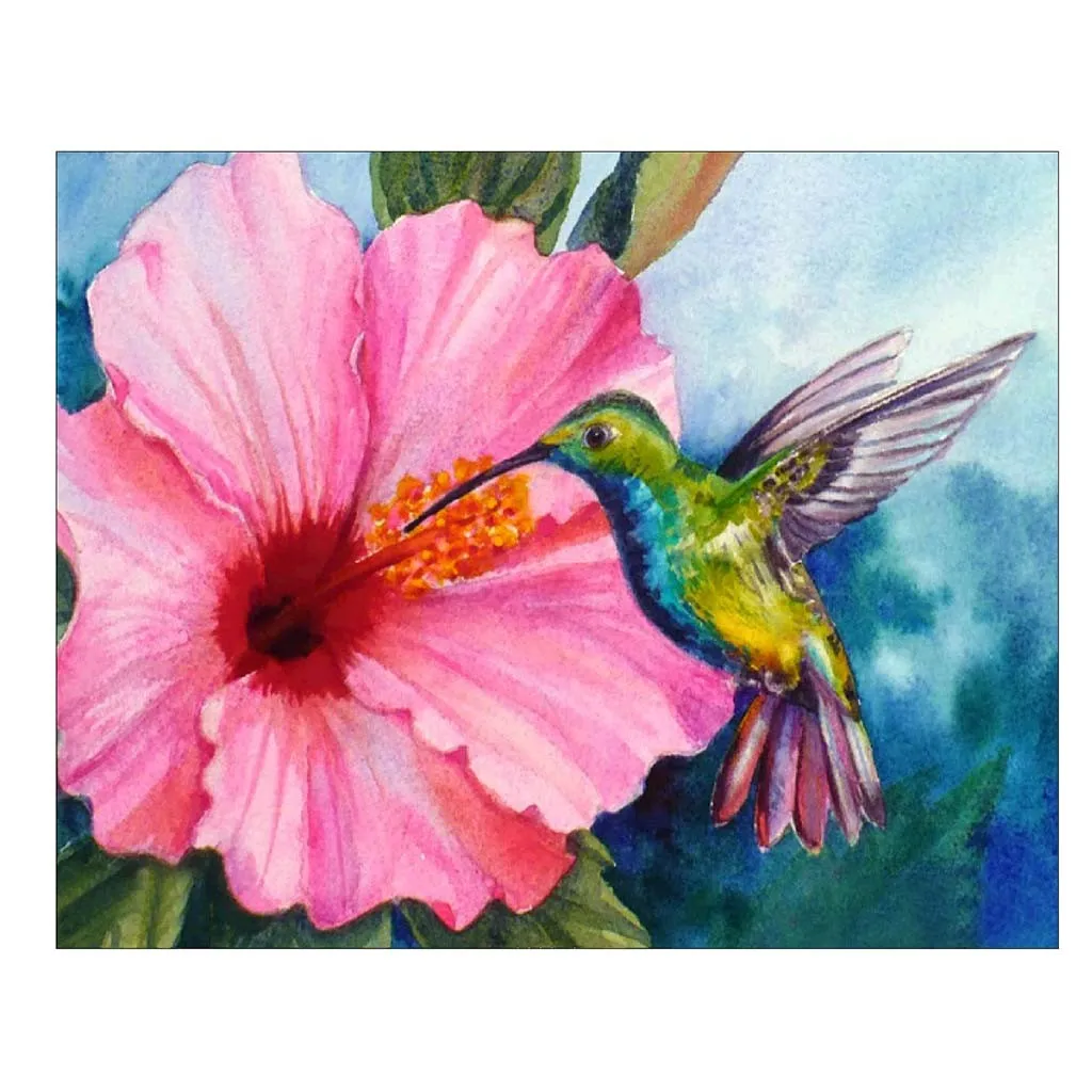 Алмазная живопись Мультяшные животные попугай тигр лошадь 5D искусственная