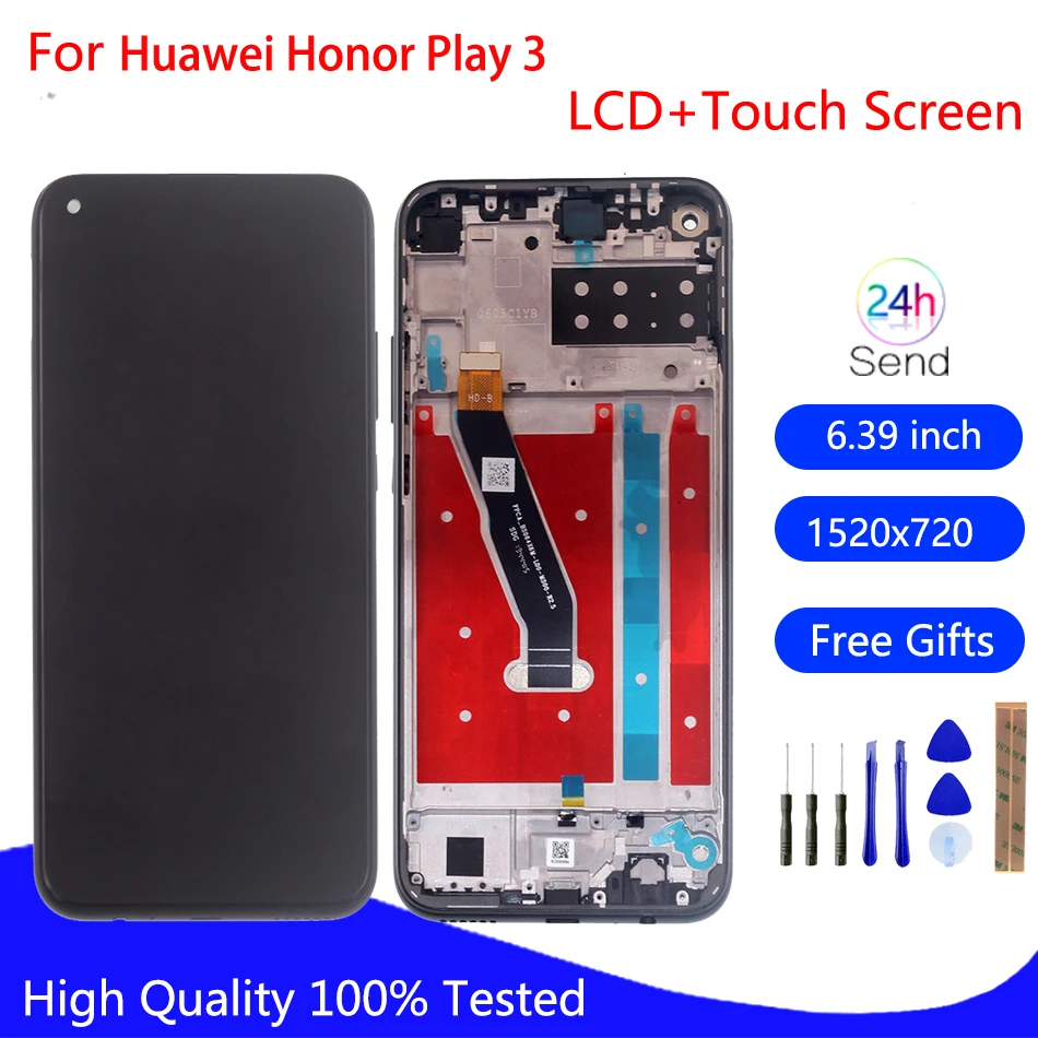 ЖК-дисплей для Huawei Honor Play 3 с сенсорной панелью и дигитайзером экран Enjoy 10 рамкой