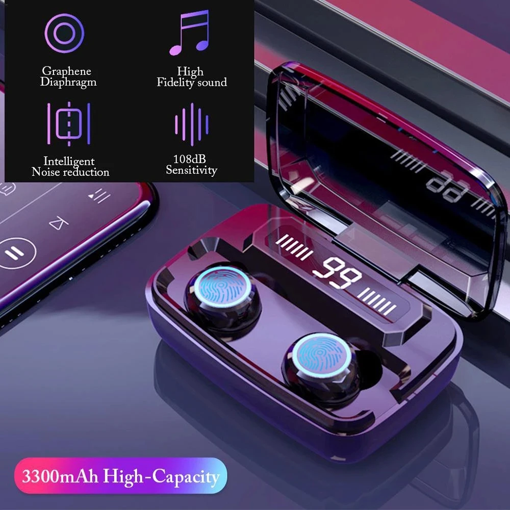 Оригинальные беспроводные наушники M11 TWS Bluetooth 5 0 Hi-Fi IPX7 водонепроницаемые