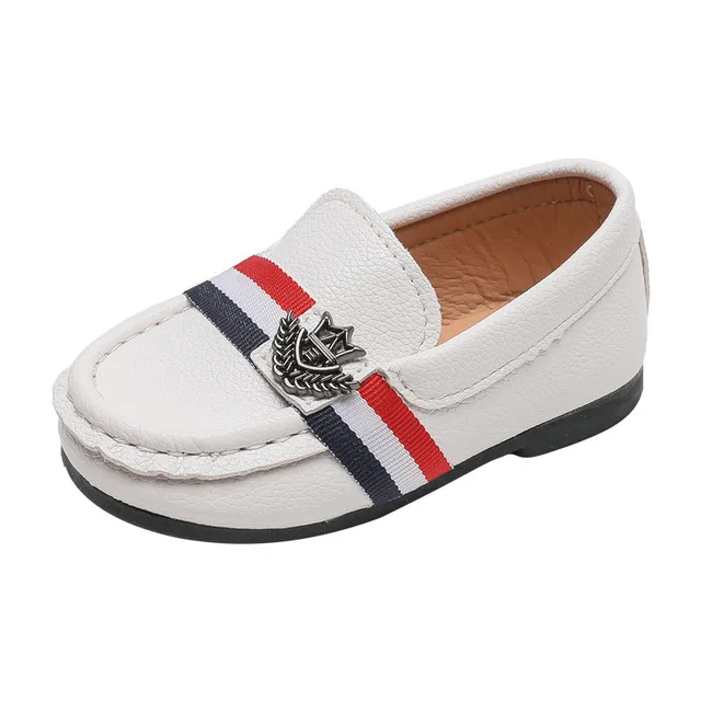 

Children Shoes For Boys Loafers Sneakers Baby Soft Kids Shoes Pu Leather Casual Toddler Girls Flats Slip-on Moccasin White Shoes
