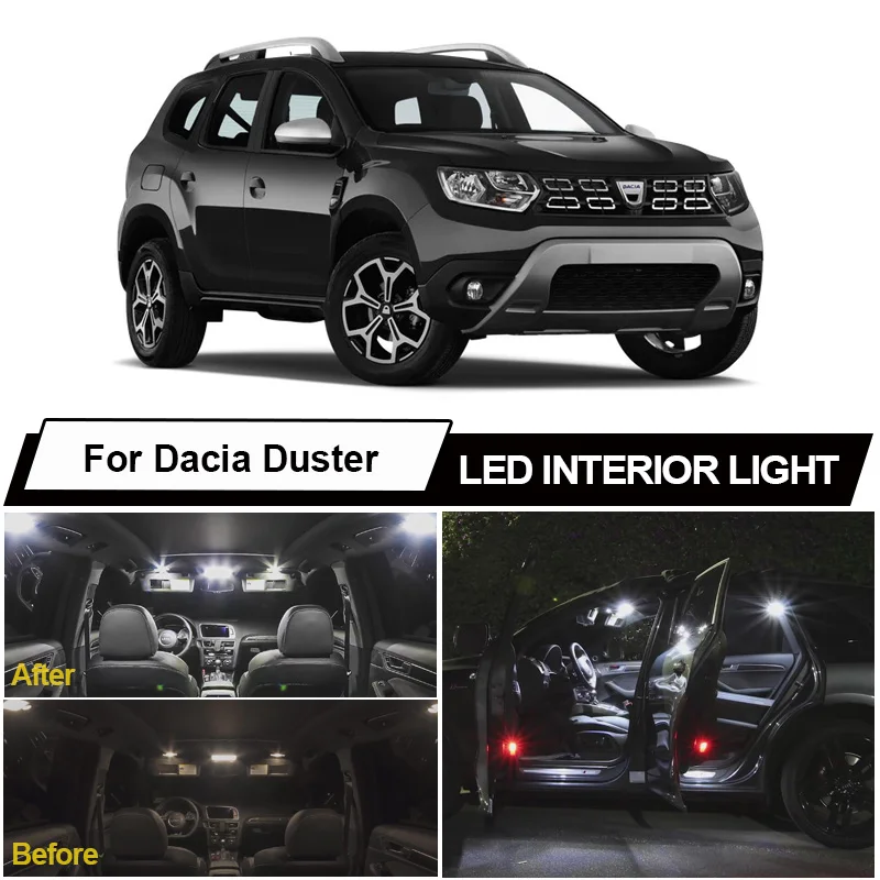 Комплект купольсветильник льников светодиодная интерьерная с Canbus для Dacia Duster 1 2