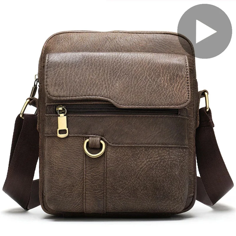 

Genuine Leather Menger Crossbody Shoulder Men Bag Male Cross Body Handbag For Busin Sac Bolso Bolsa Hit Tarter Postman