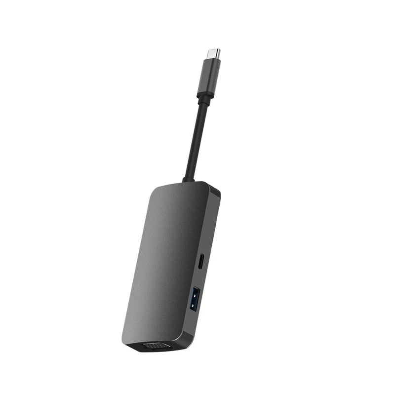 Алюминиевый сплав USB C внешняя мульти Sn Ie карта 3 1 док станция двойной 2 HDMI VGA