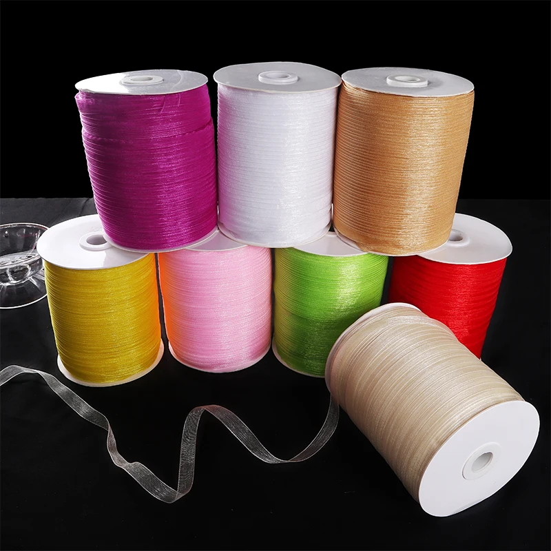 3/8 ''(10 мм) органза оберточная лента для подарков рождественские ленты DIY
