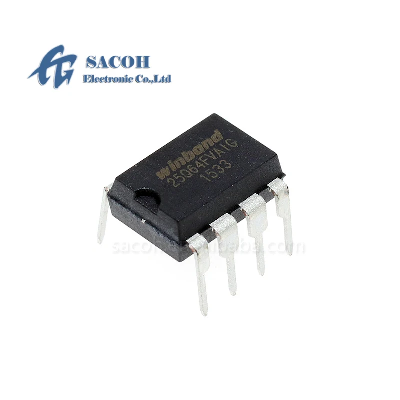 10PCS/lot New OriginaI W25Q64FVAIG 25Q64FVAIG or W25Q64FVAIQ or W25Q64FVAIF W25Q64 DIP-8 64M-BIT SERIAL FLASH MEMORY