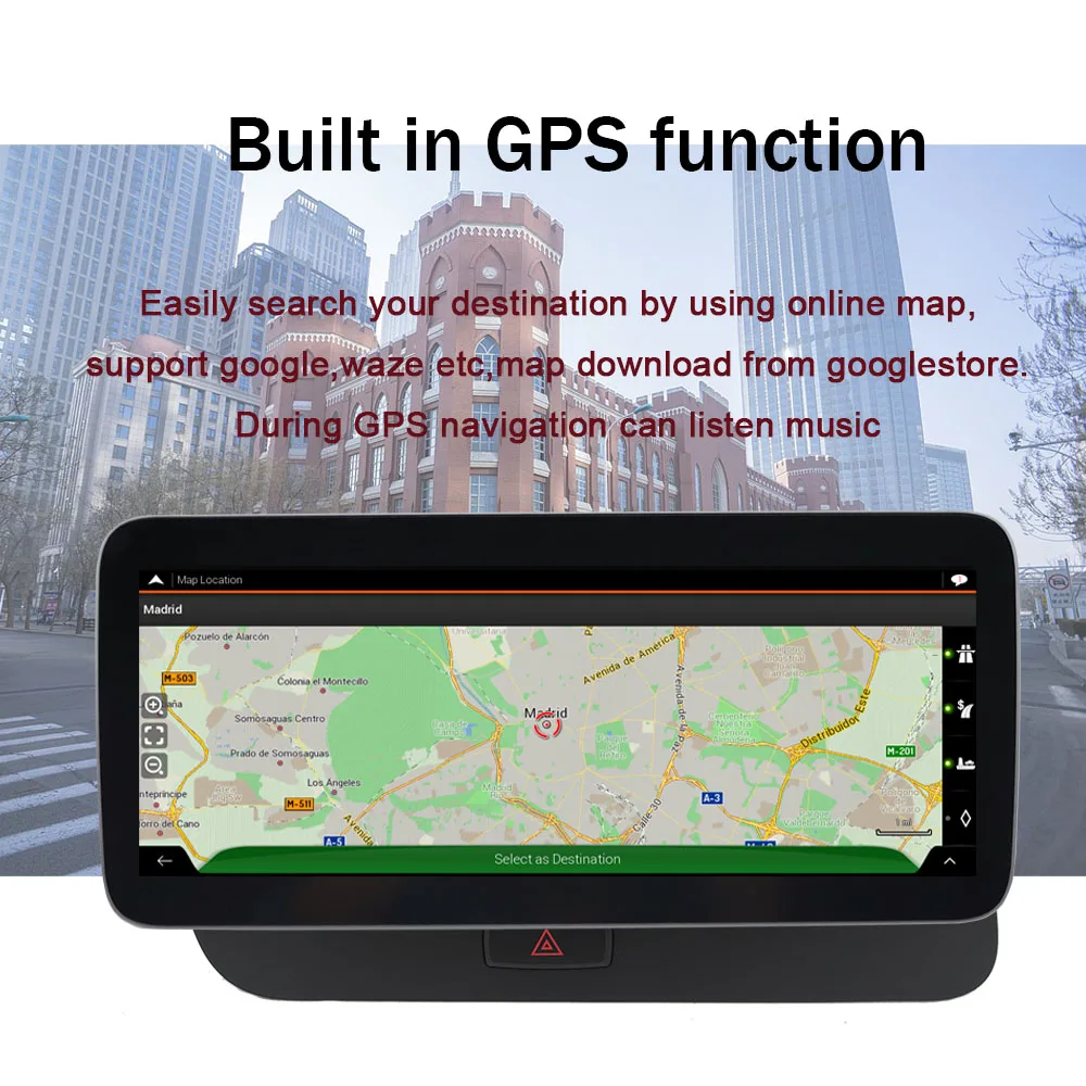 Автомобильный мультимедийный плеер IPS DSP Android 10 с GPS-навигацией для Audi Q5 2009 -2017 4 Гб 64