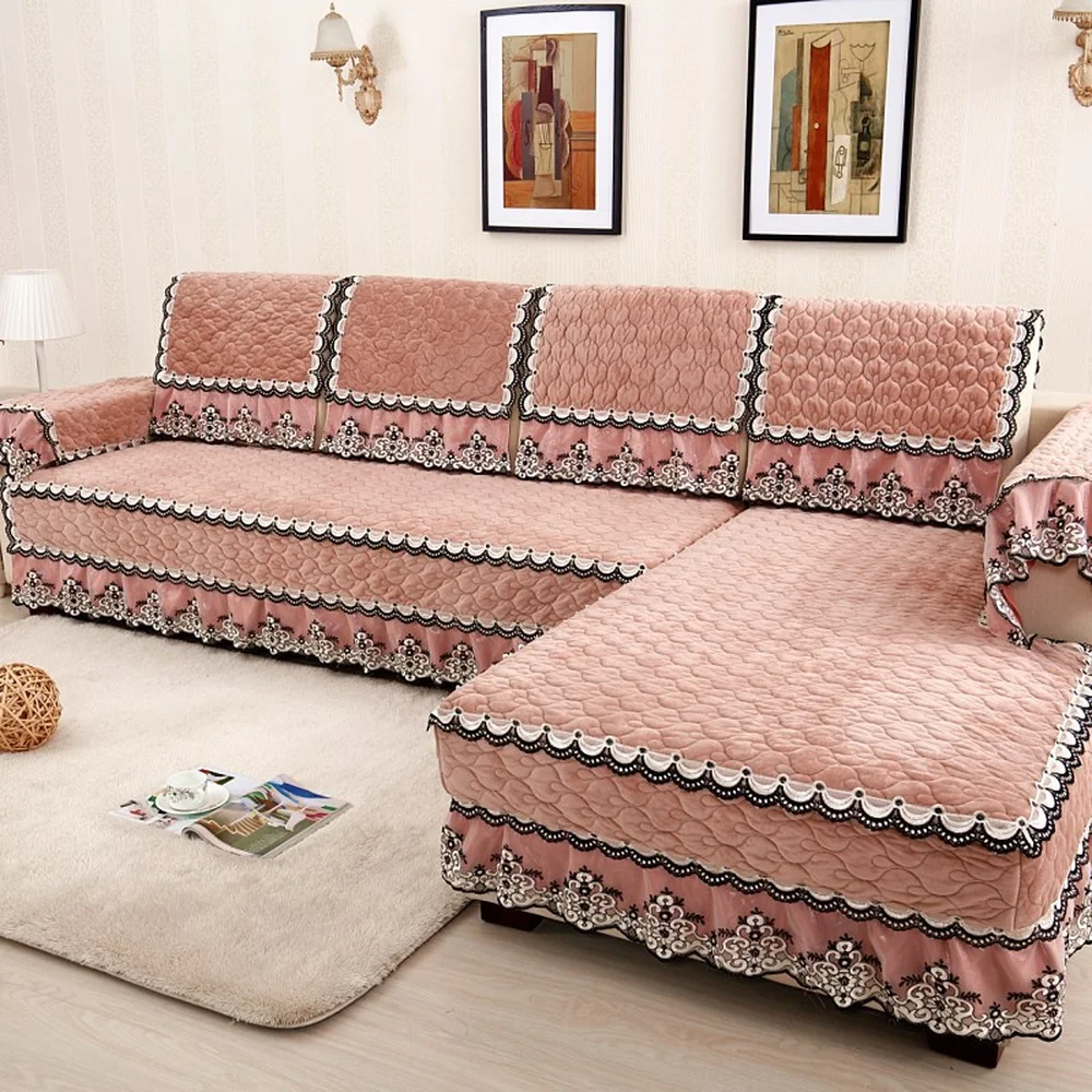 Высококачественная тканевая Нескользящая подушка для дивана зимний утолщенный