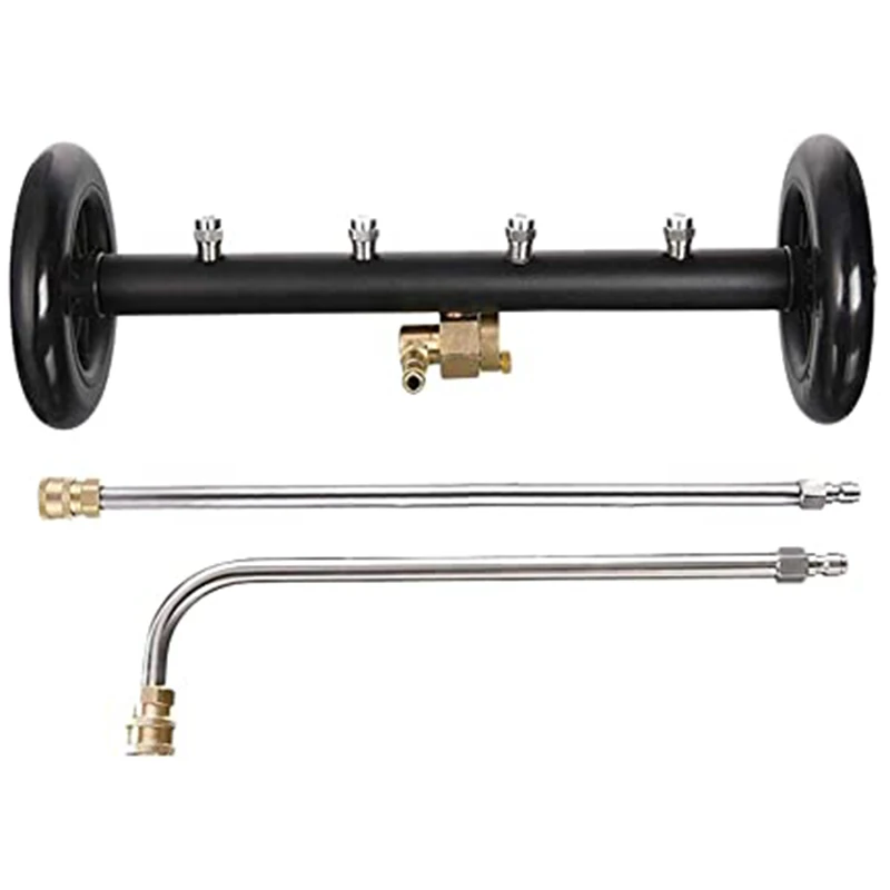 

Hot Multifunctional Function High Pressure Washer Car Chassis Washer, 16 Inch Power Washer, 2 Extension Rod Water Broom