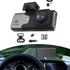 Видеорегистратор 4K, WiFi, передняя и задняя камеры, угол обзора 170 градусов, GPS