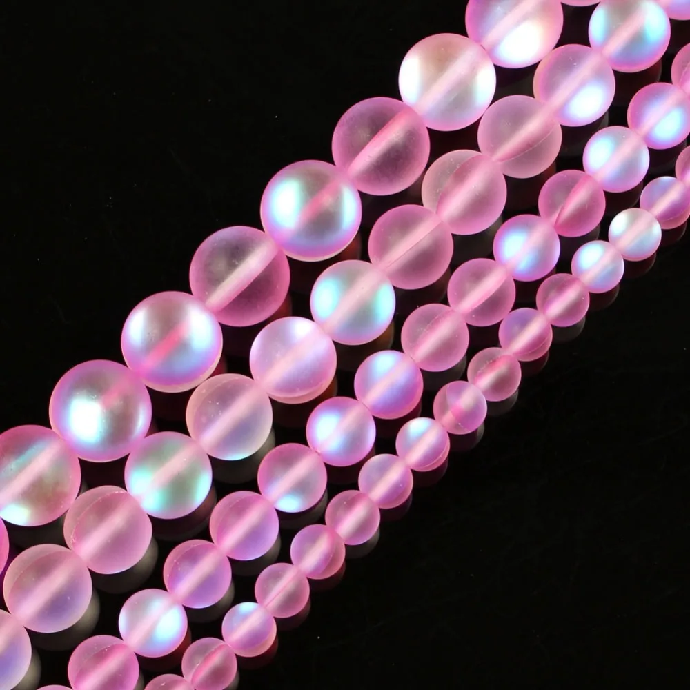 Бусины с блестками для изготовления ювелирных изделий матовые Австрийские