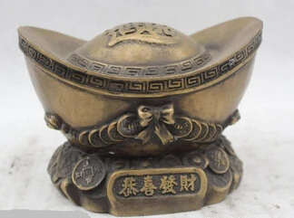 Бесплатная доставка &lt4 &quotКитайская народная чистая бронза на удачу отличные