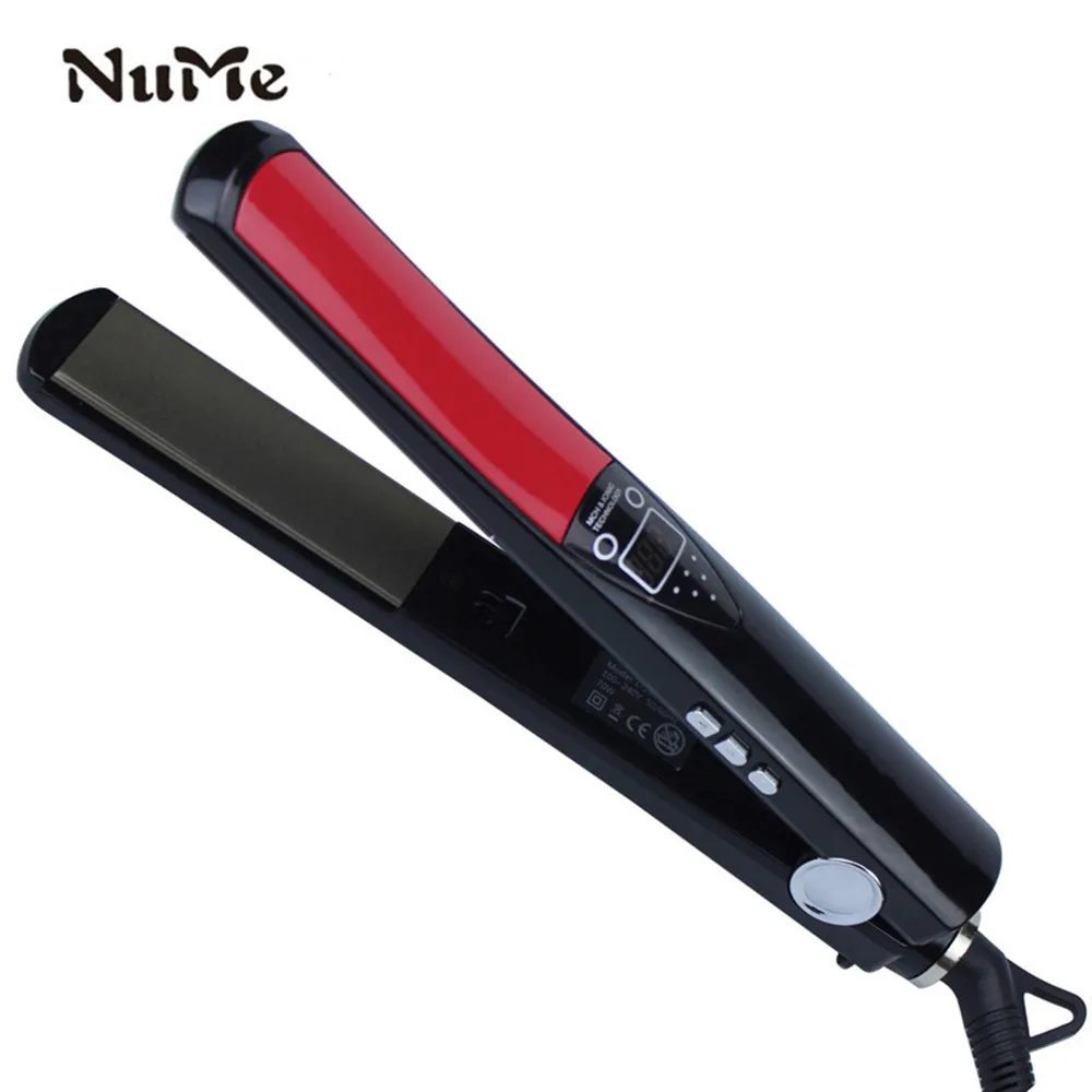 Выпрямитель для волос с ЖК-дисплеем профессиональный утюжок керамической