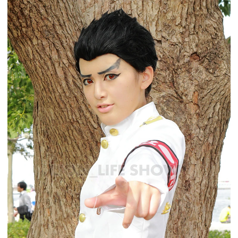 

Danganronpa Dangan-Ronpa Ishimaru Kiyotaka Uniform Cosplay Costume Dress full set Ishimaru Kiyotaka wig