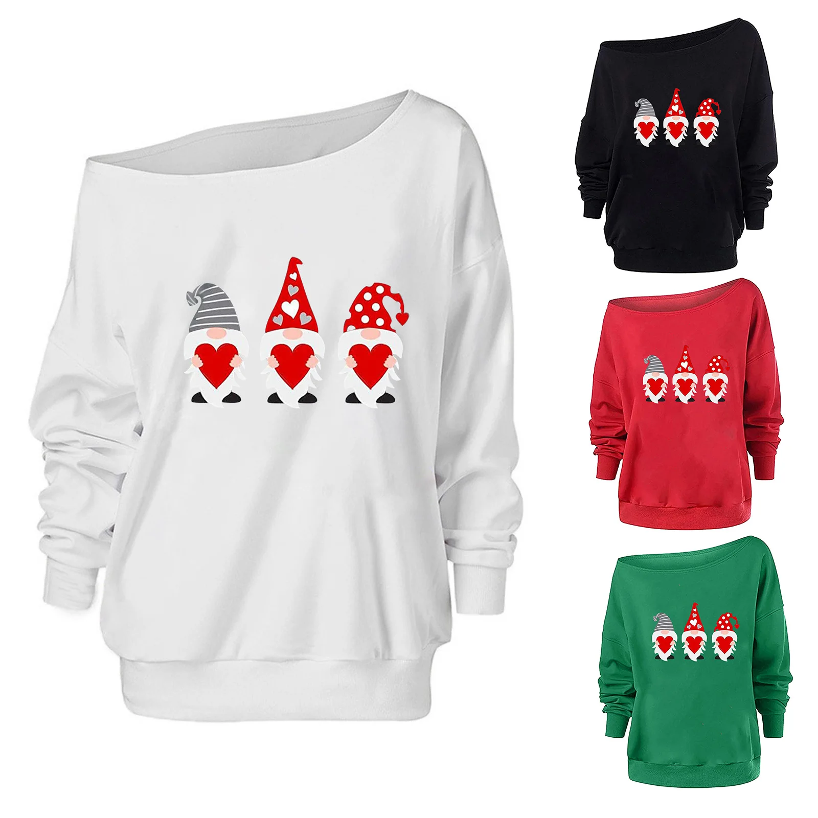 

Женская толстовка с открытыми плечами, длинный пуловер без рукавов с мультяшным принтом, рубашка джемпер для девочек, 4 цвета, 2021