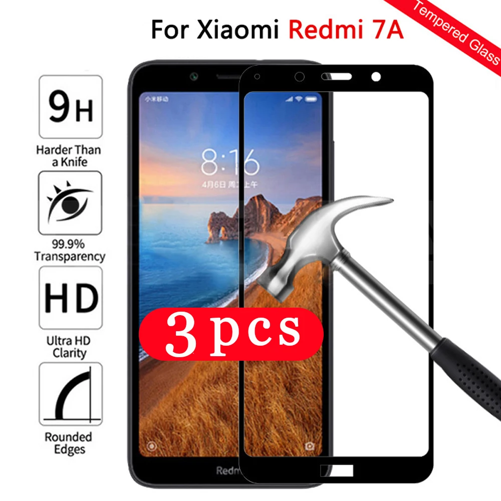 Защитное стекло закаленное для xiaomi redmi note 8 pro/8A/8T/6A/6/7A/note 7 pro 3 шт.|Защитные стёкла и