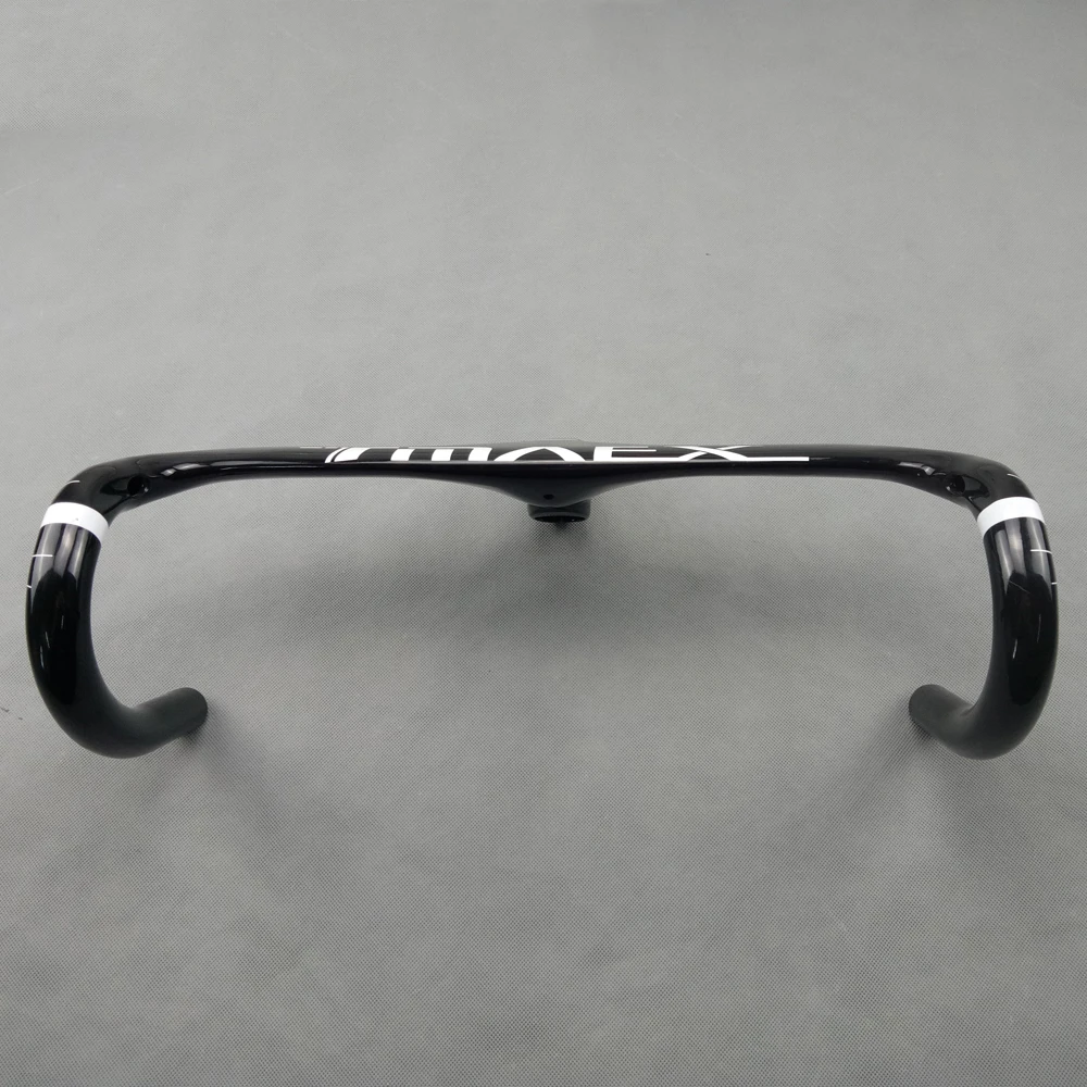 Купить УГЛЕРОДНЫЙ белый/красный/серебристый руль для дорожного велосипеда, встроенный в новое дорожное углеродное волокно 400/420/440*90/100/110/120 мм 350 г